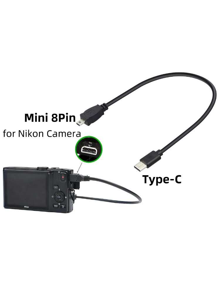 Nikon Camera D3500 - Kabel Pengisi Daya Transfer Gambar Tipe