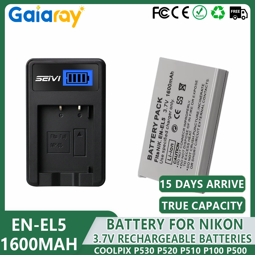 1-4 Buah Baterai EN-EL5 ENEL5  - Nikon Camera D3500 ulasan dan harga